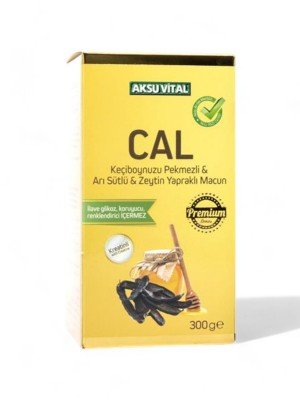 Aksuvital CAL Macun with Carob Molasses and Royal Jelly 300 g - Supports Bone Health